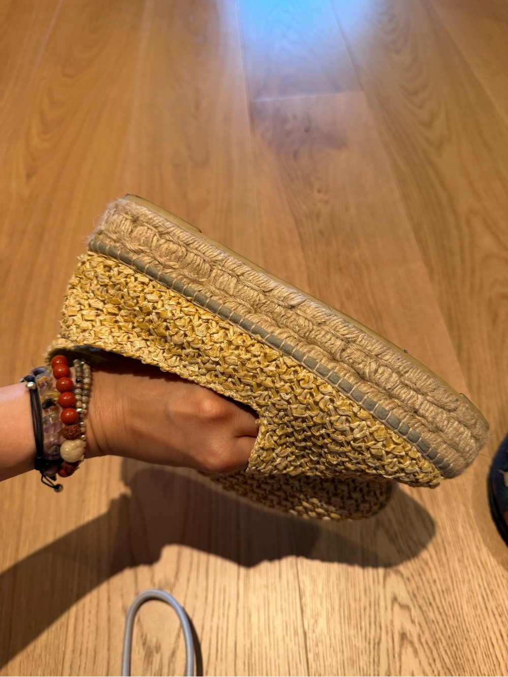 Manebi Woven Espadrille Platform Slip-Ons - Picture 4 of 5